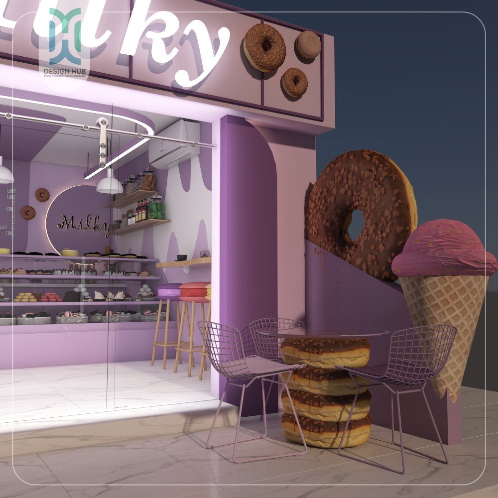Bakery & retail — interior design by Design Hub
