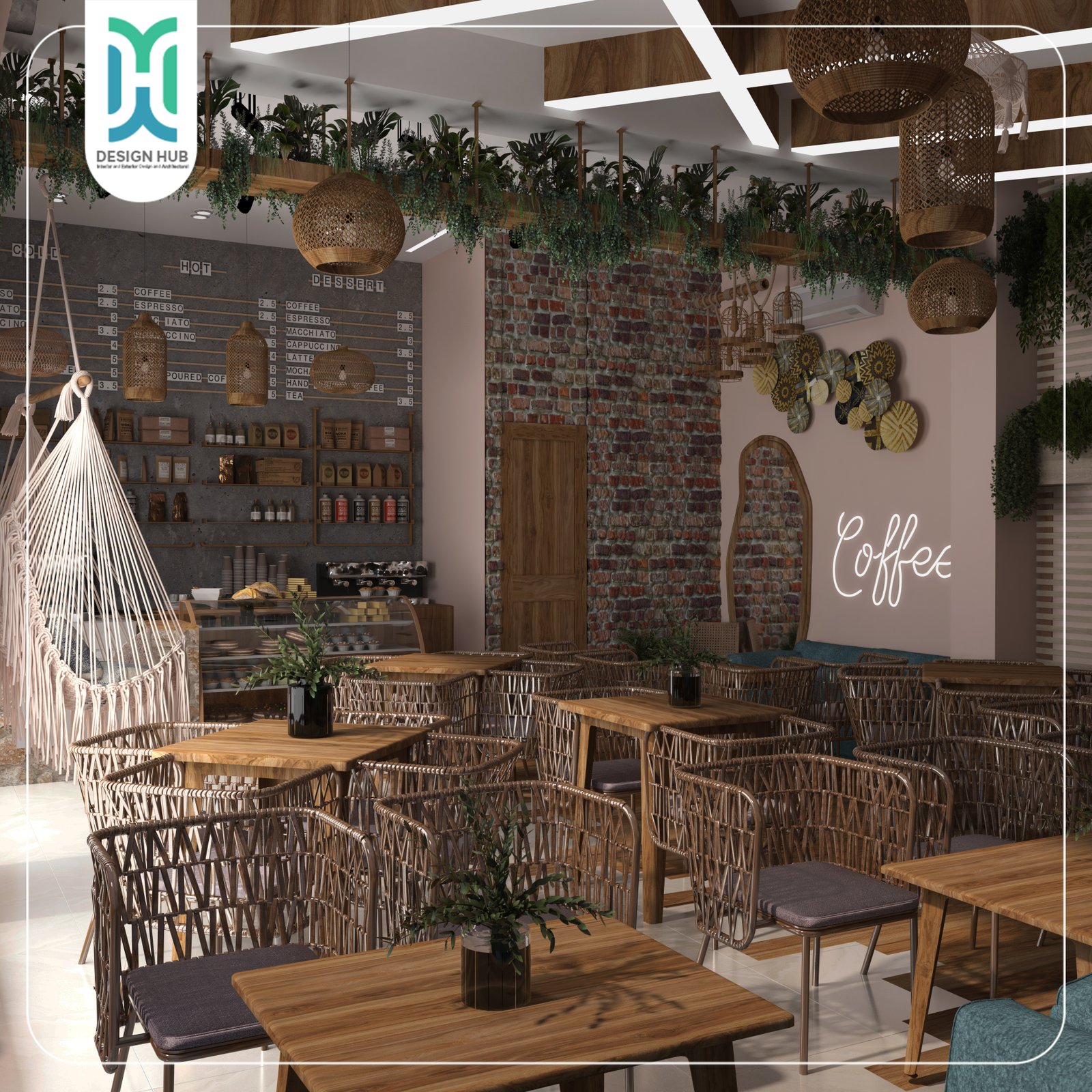 Cafés — interior design by Design Hub