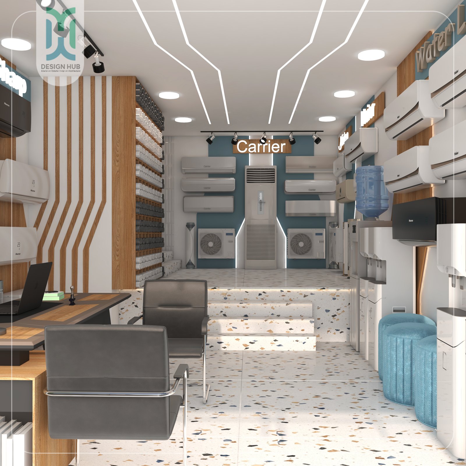 Commercial spaces — interior design by Design Hub